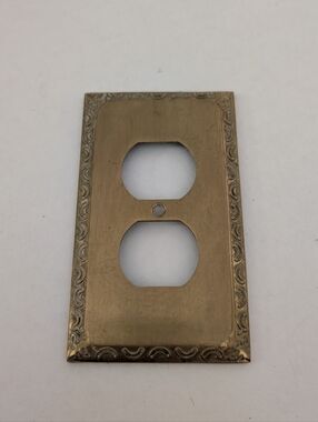 VTG Gatco Brass/ Gold Outlet Cover Made in Taiwan